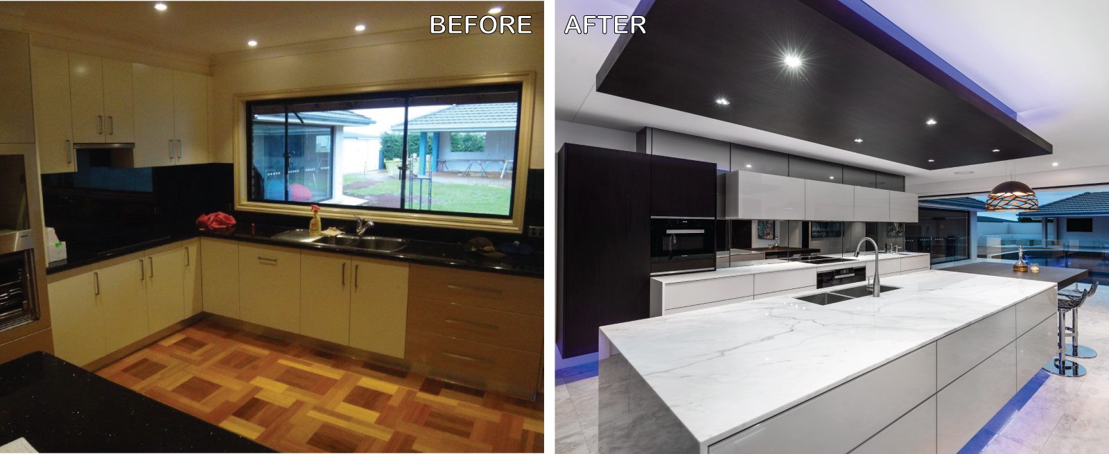 Kitchen Design Brisbane Australia Before and After
