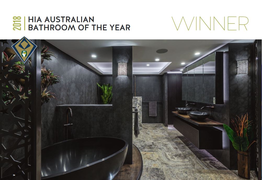 Sublime 2019  HIA Australian  Bathroom  of the Year Winner